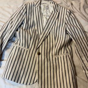 J crew striped blazer